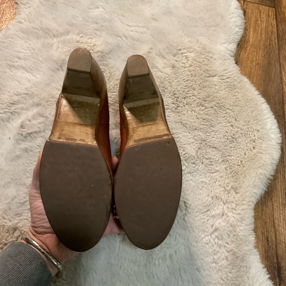 Women’s Brown Leather Platform Ankle Boots - Picture 11 of 16